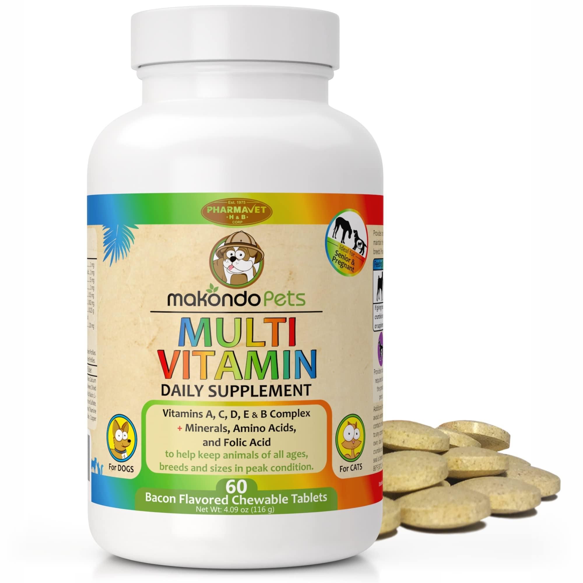 Prenatal Dog Vitamins Multivitamin for Dogs and Cats with Folic Acid Minerals and Amino Acids Ideal for Pregnant Breast Feeding and Newborn Pets Senior Dog Supplement Complete Puppy Vitamins